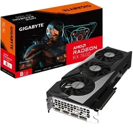 Gigabyte Tarjeta Gráfica Radeon RX 7600 Gaming OC, 8GB GDDR6, PCIe 4.0, Windforce 3X, RGB Fusion